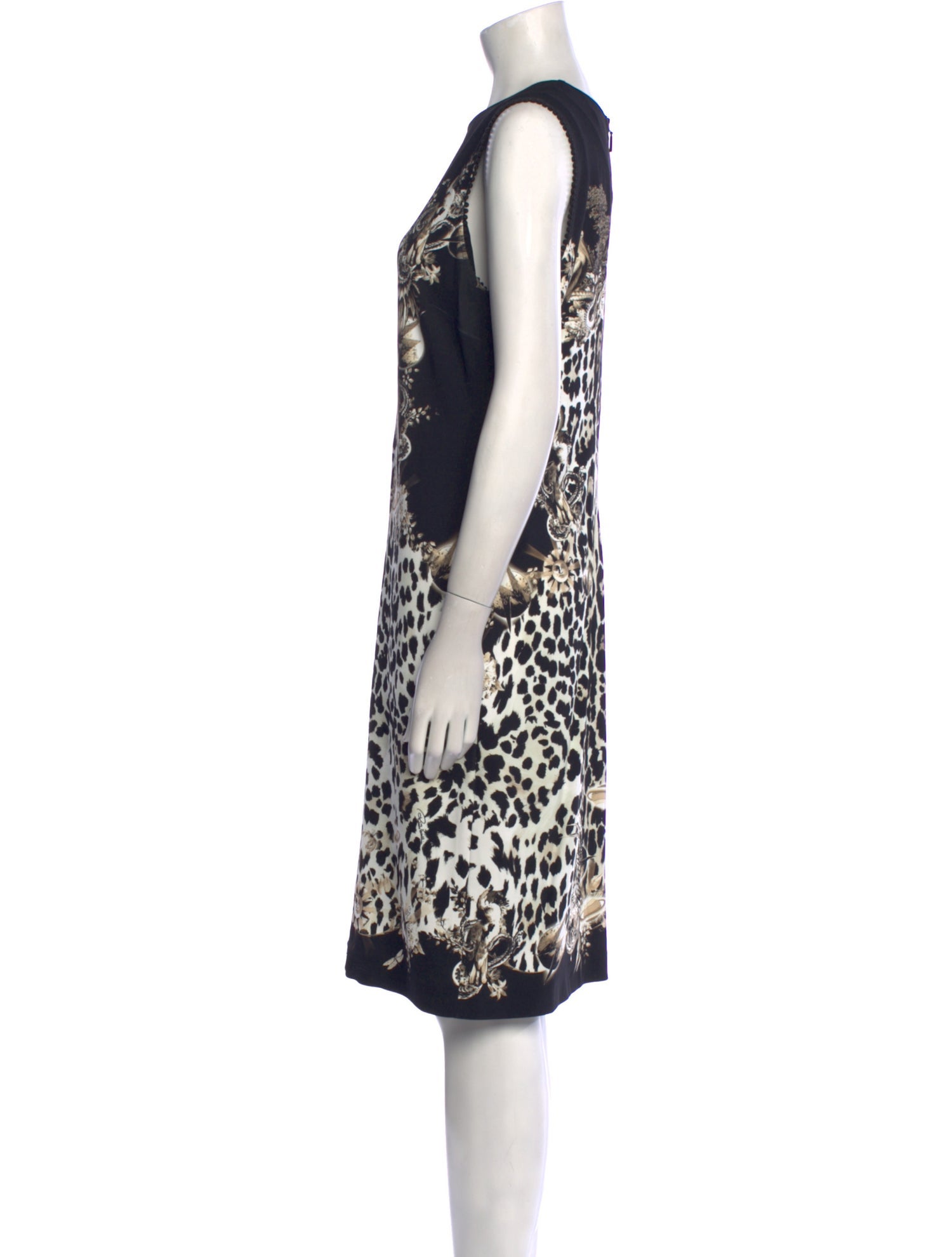 Roberto Cavalli Animal Print Knee-Length Dress