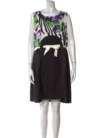 Roberto Cavalli Printed Knee-Length Dress