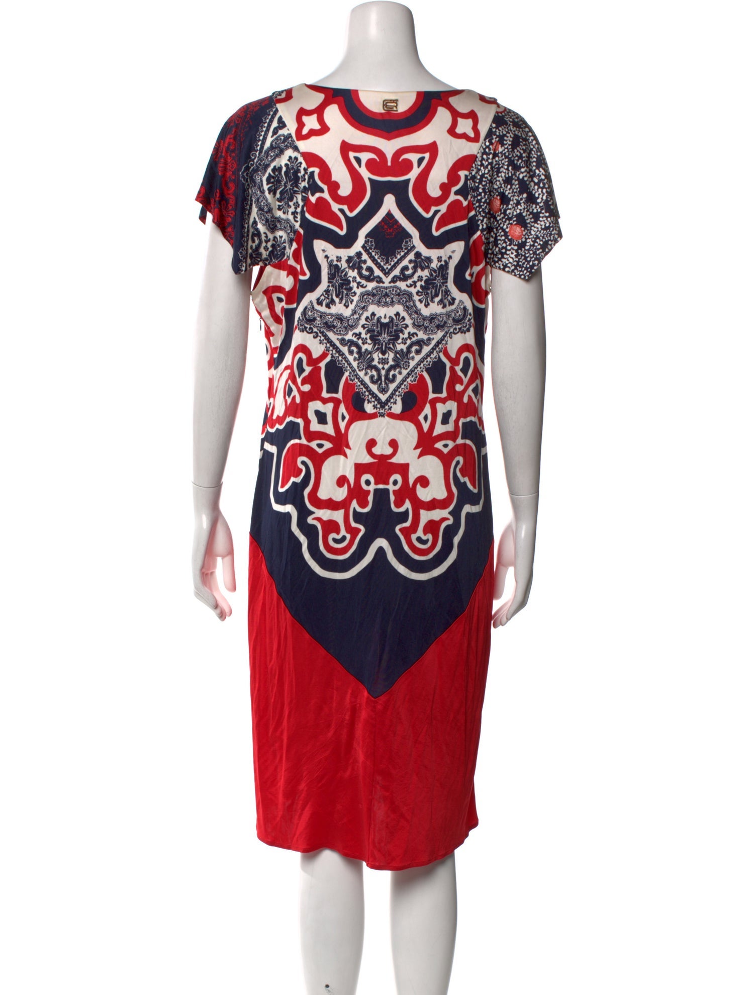 Roberto Cavalli Printed Knee-Length Dress
