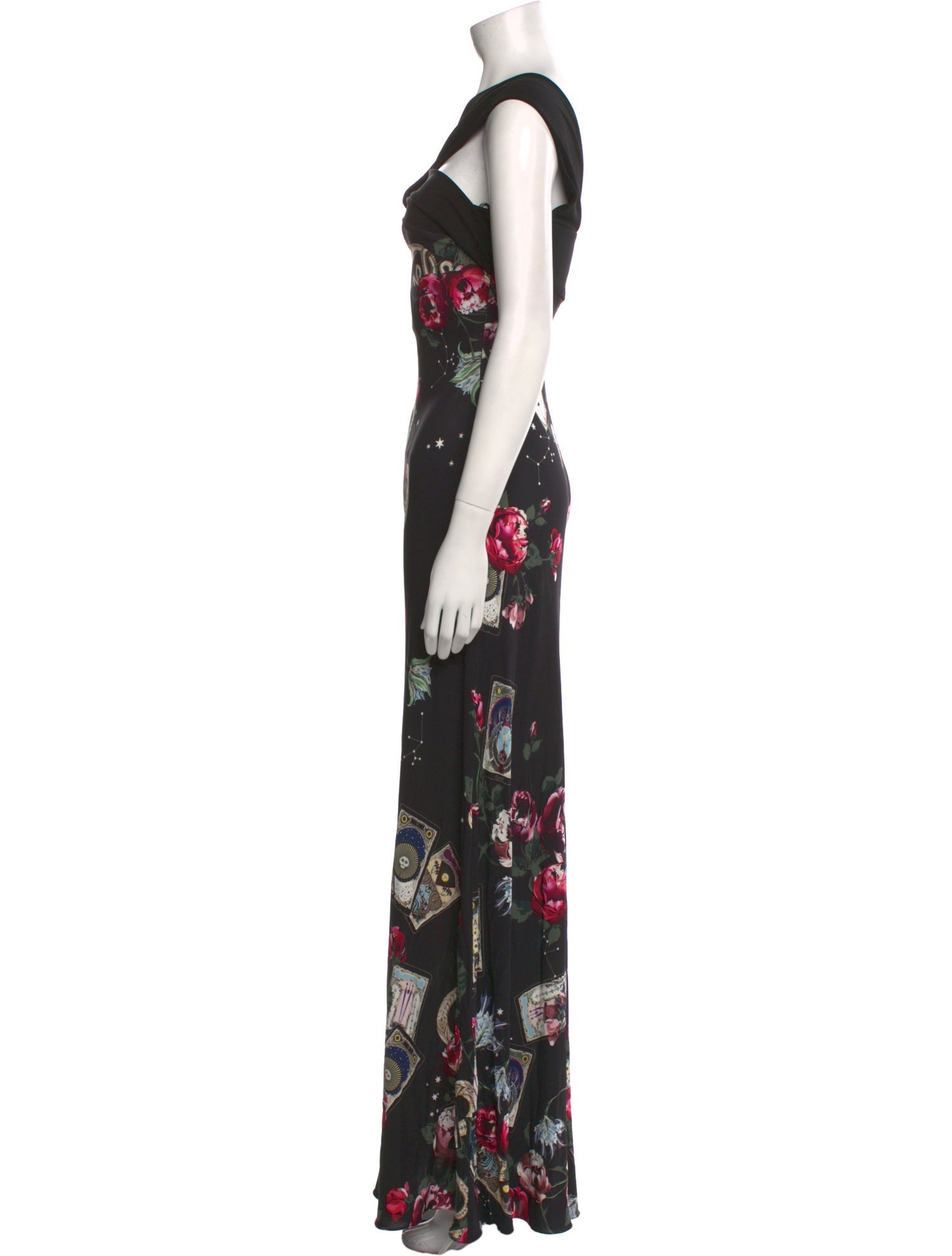 Roberto Cavalli Floral Print Long Dress