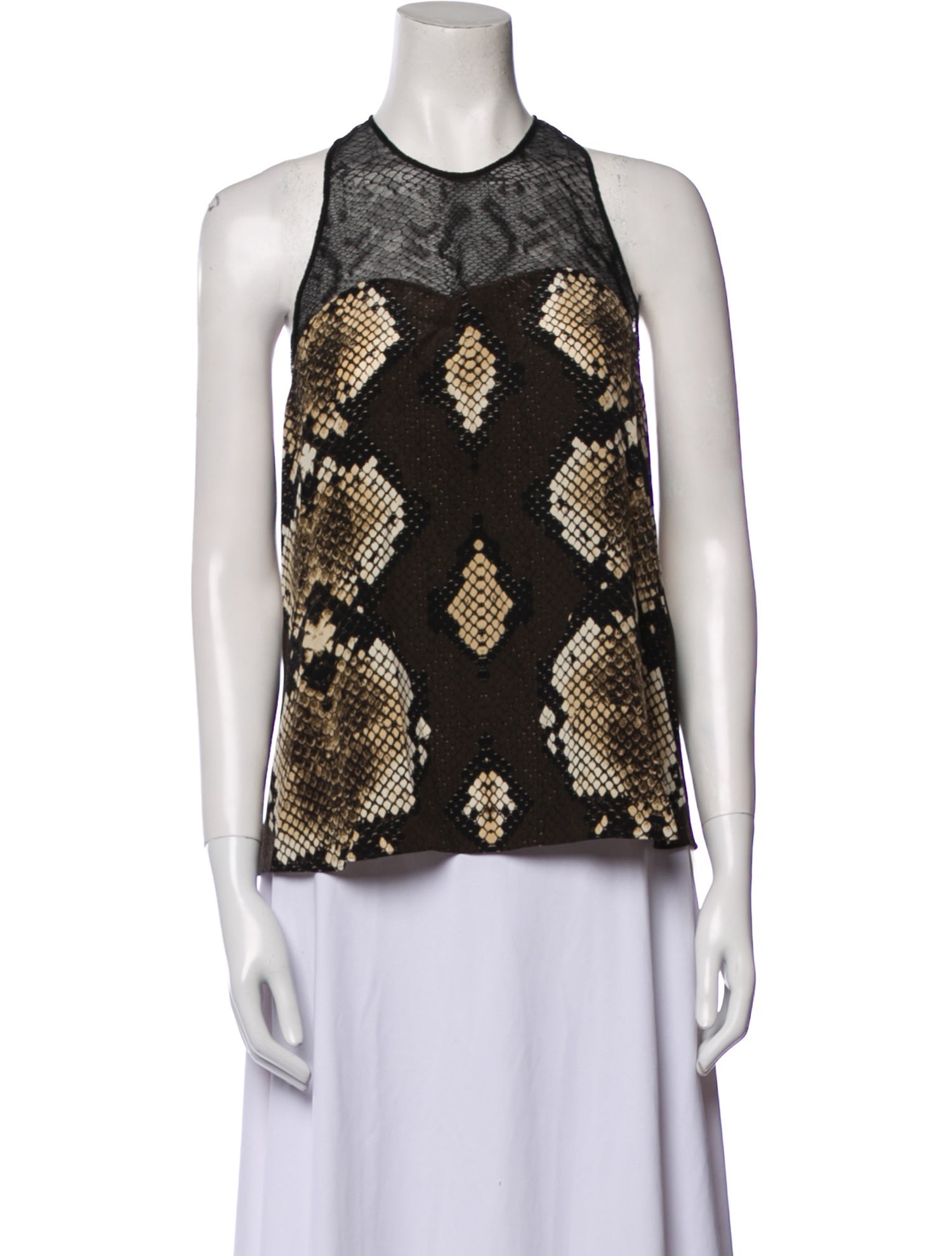 Roberto Cavalli Silk Printed Top