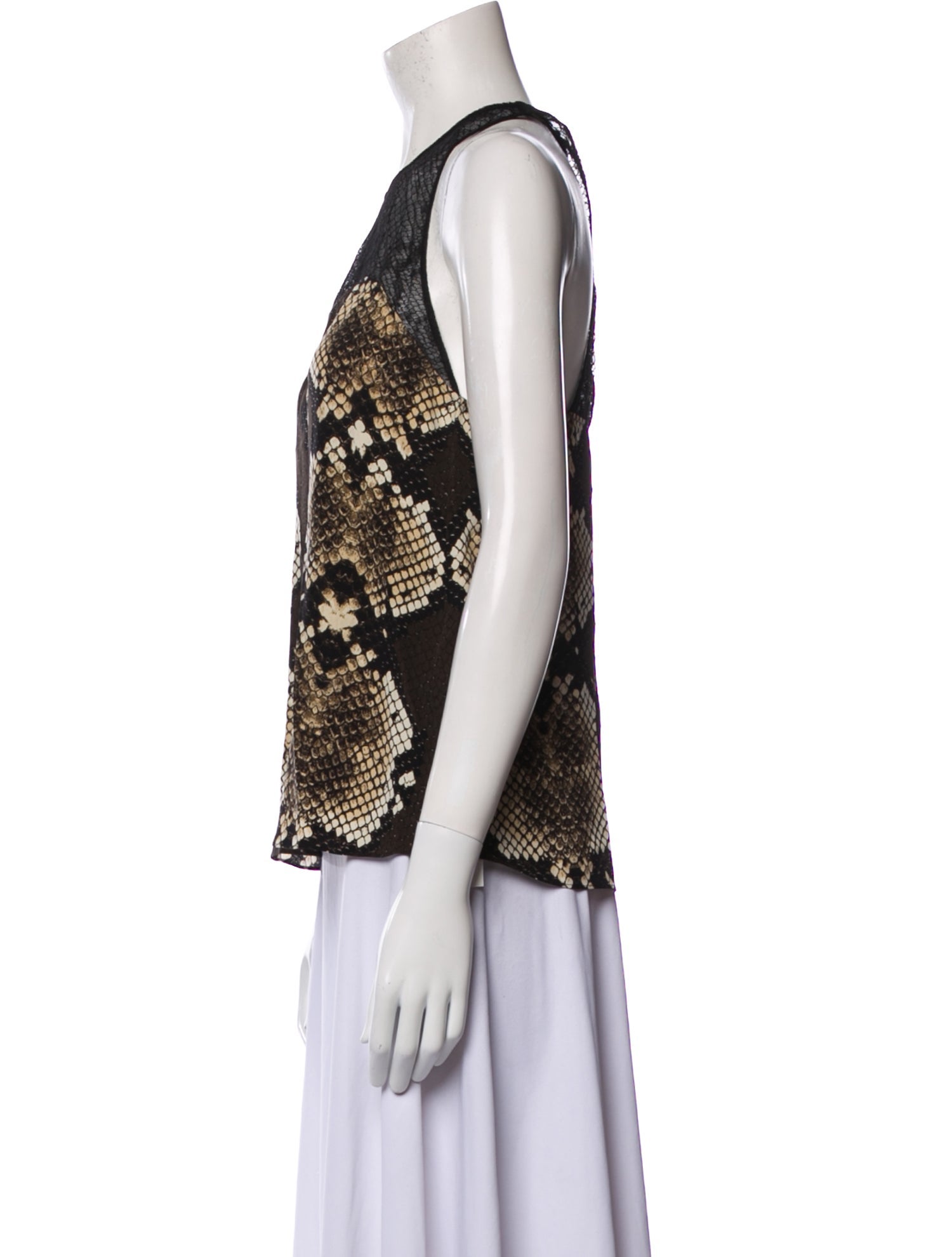 Roberto Cavalli Silk Printed Top