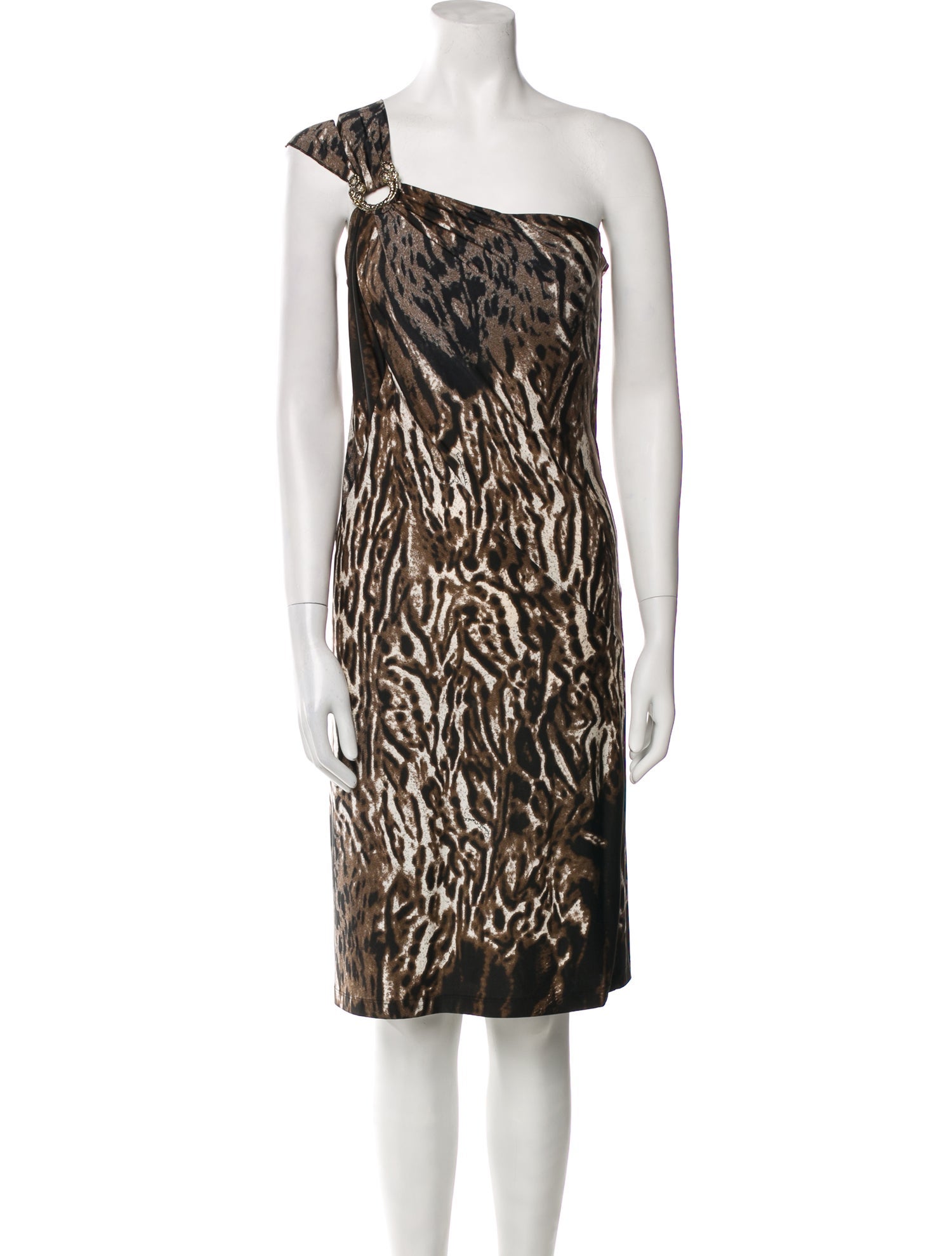 Roberto Cavalli Animal Print Knee-Length Dress w/ Tags