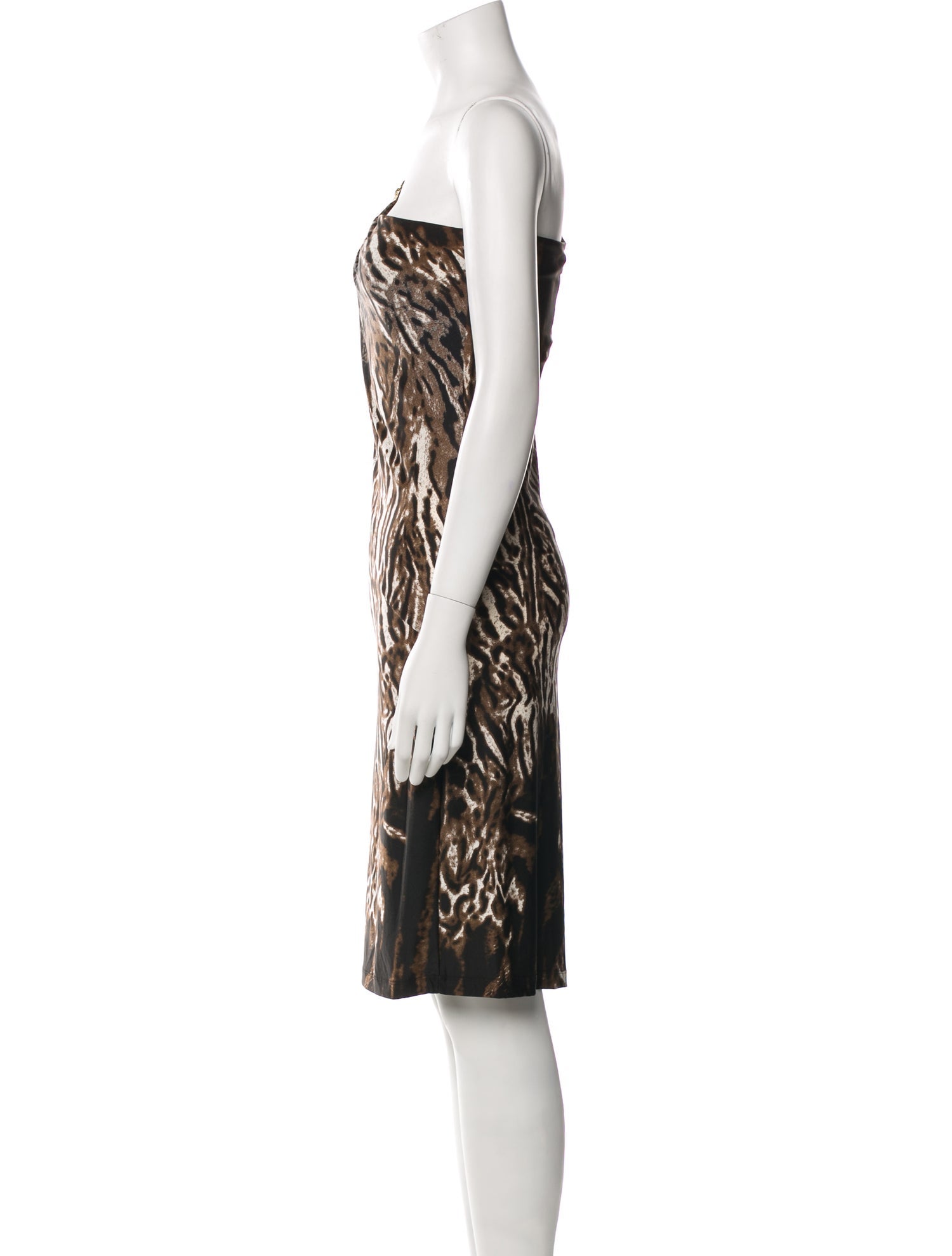Roberto Cavalli Animal Print Knee-Length Dress w/ Tags