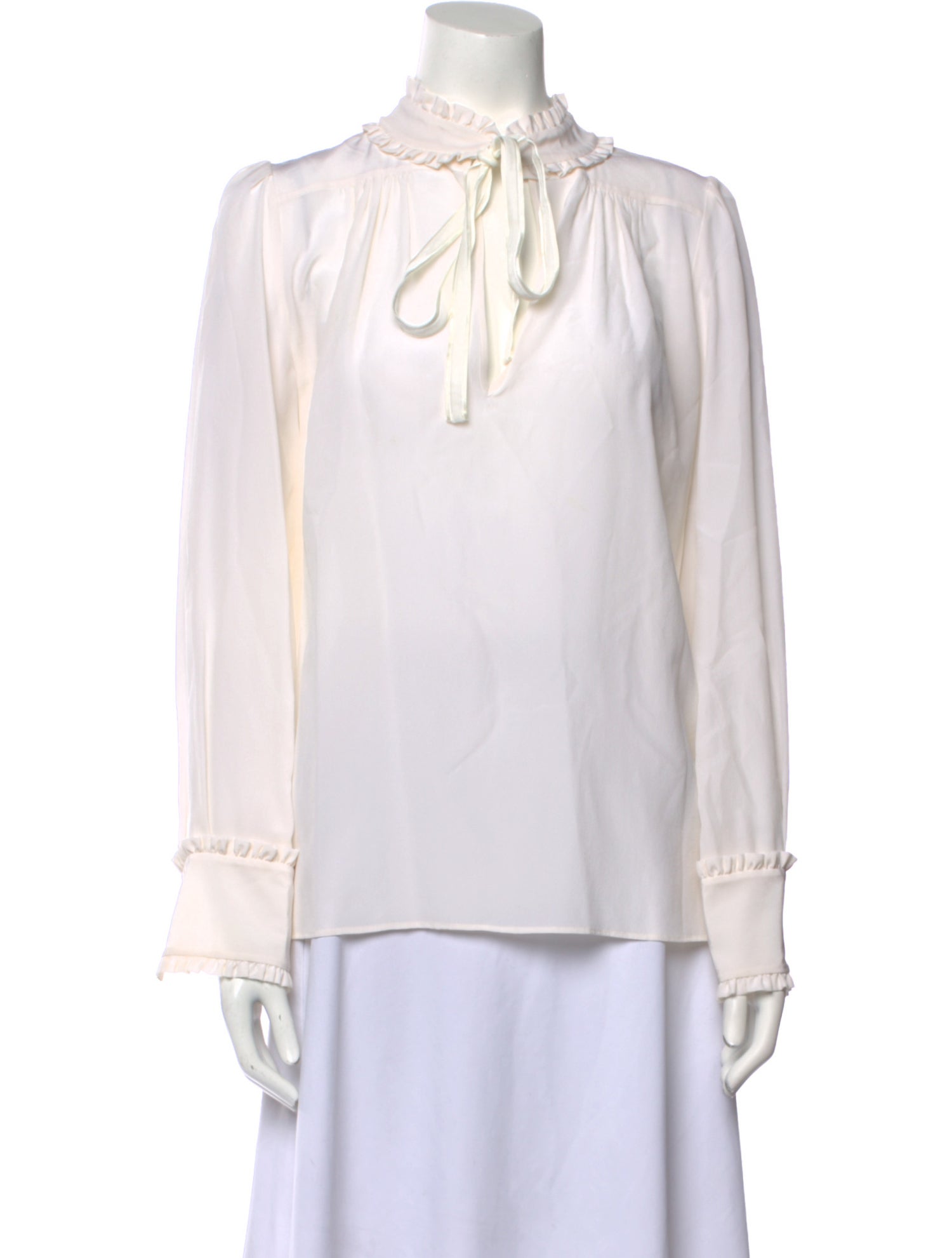 Roberto Cavalli Silk Mock Neck Blouse w/ Tags