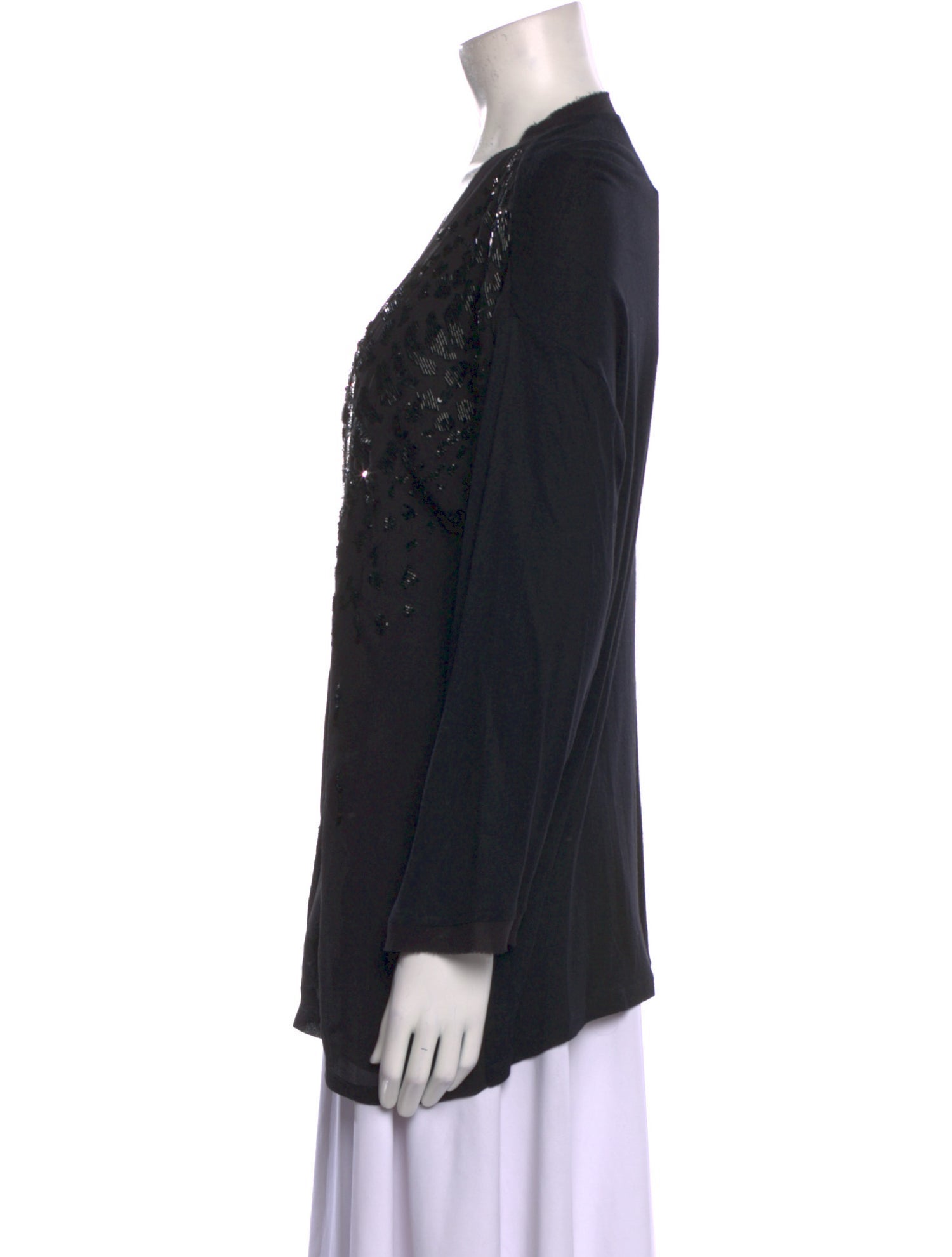 Roberto Cavalli Silk V-Neck Tunic