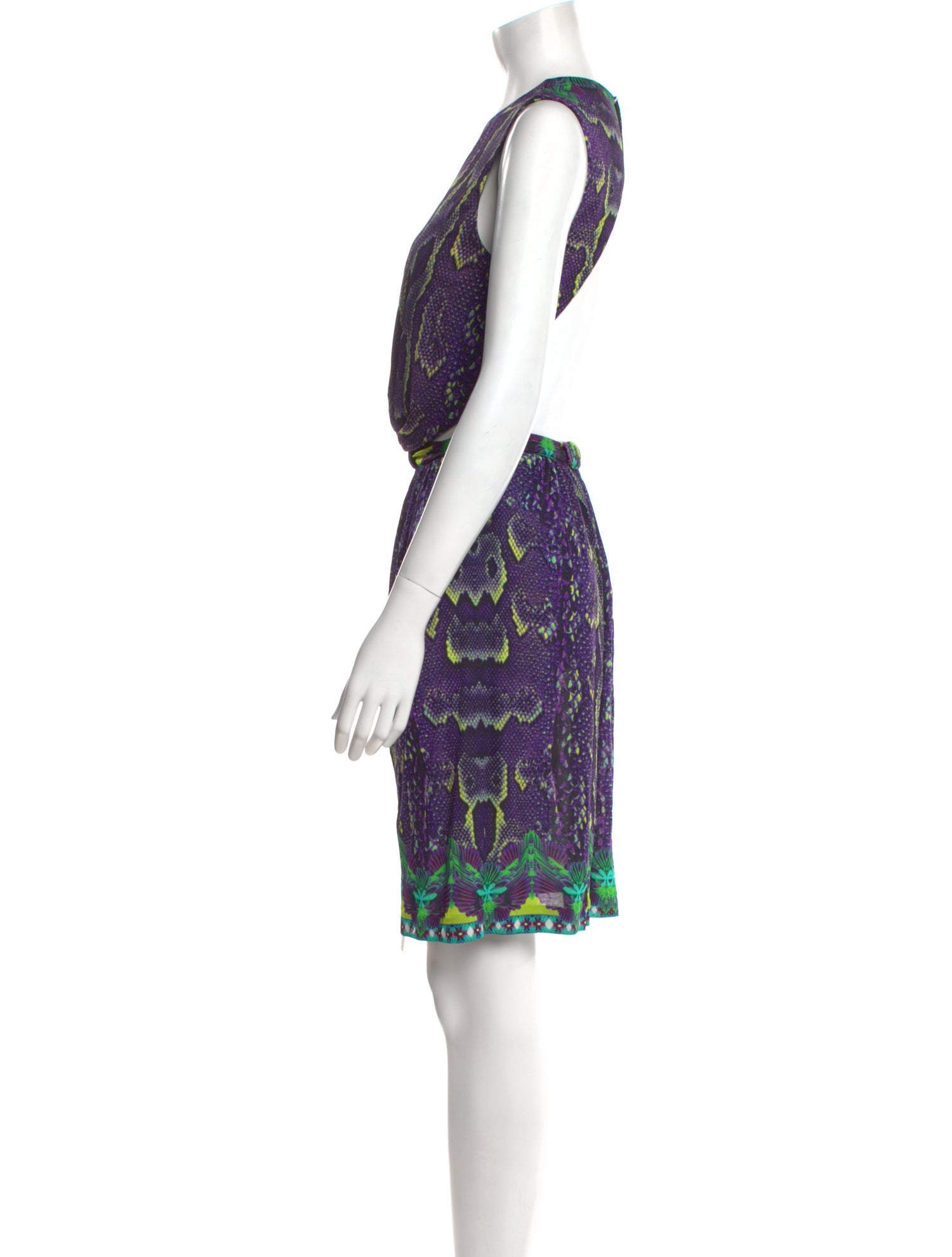 Roberto Cavalli Printed Midi Length Dress