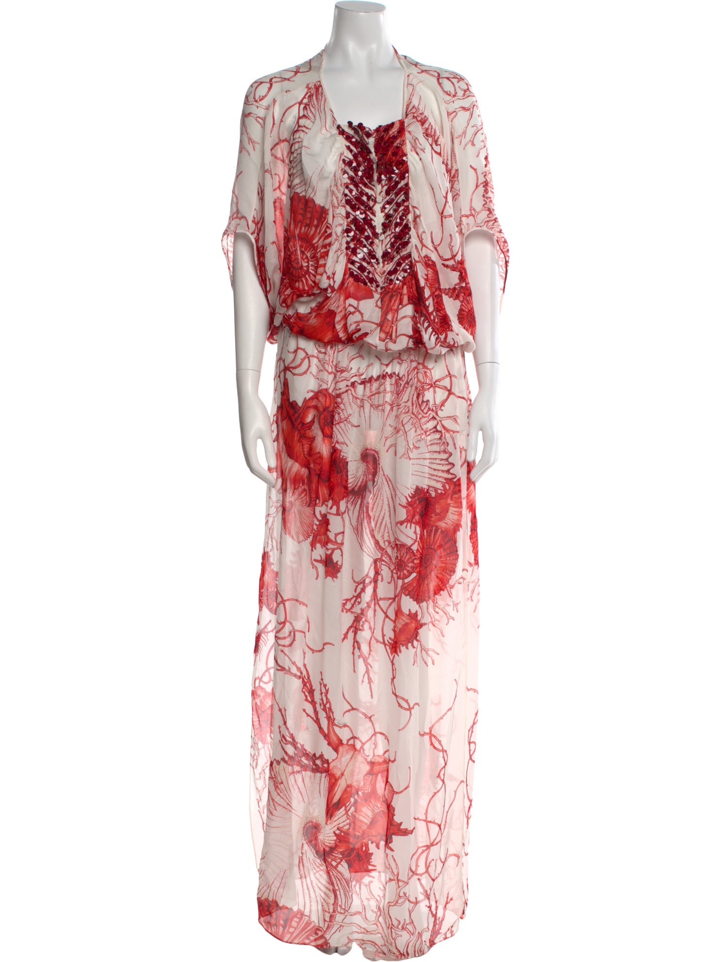 Roberto Cavalli Silk Long Dress