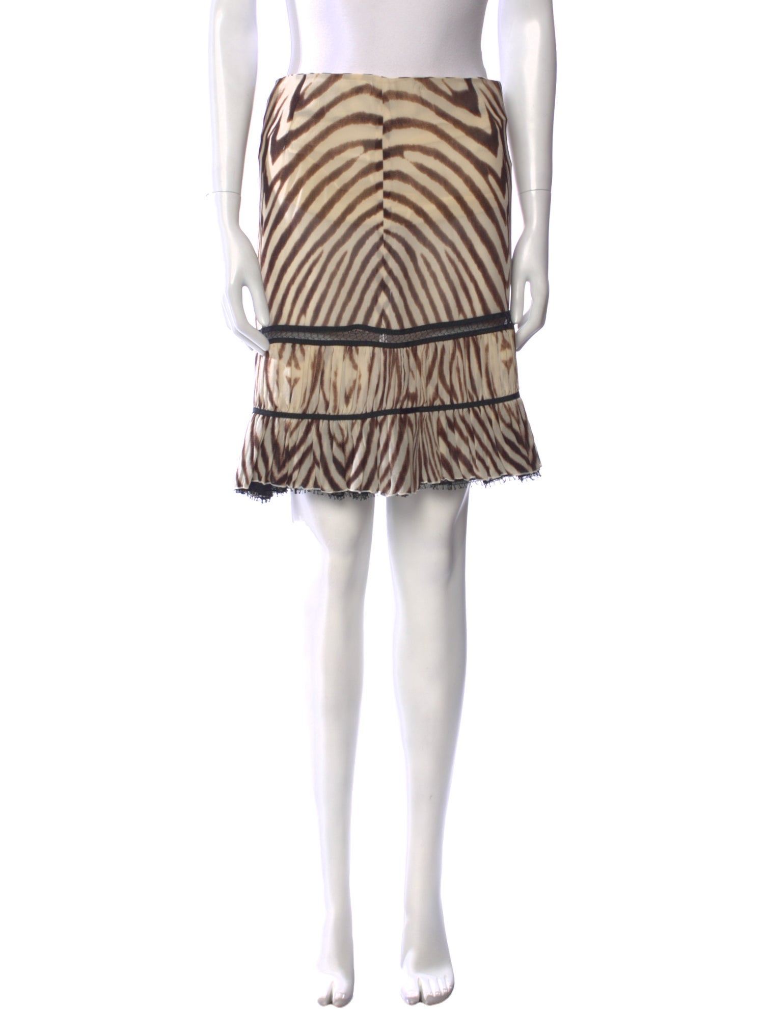 Fendi Wool Mini Skirt - Black Skirts, Clothing - FEN343165