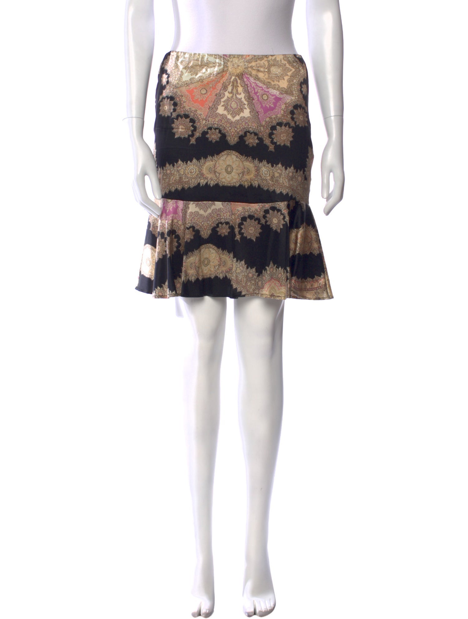 Fendi Wool Mini Skirt - Black Skirts, Clothing - FEN343165