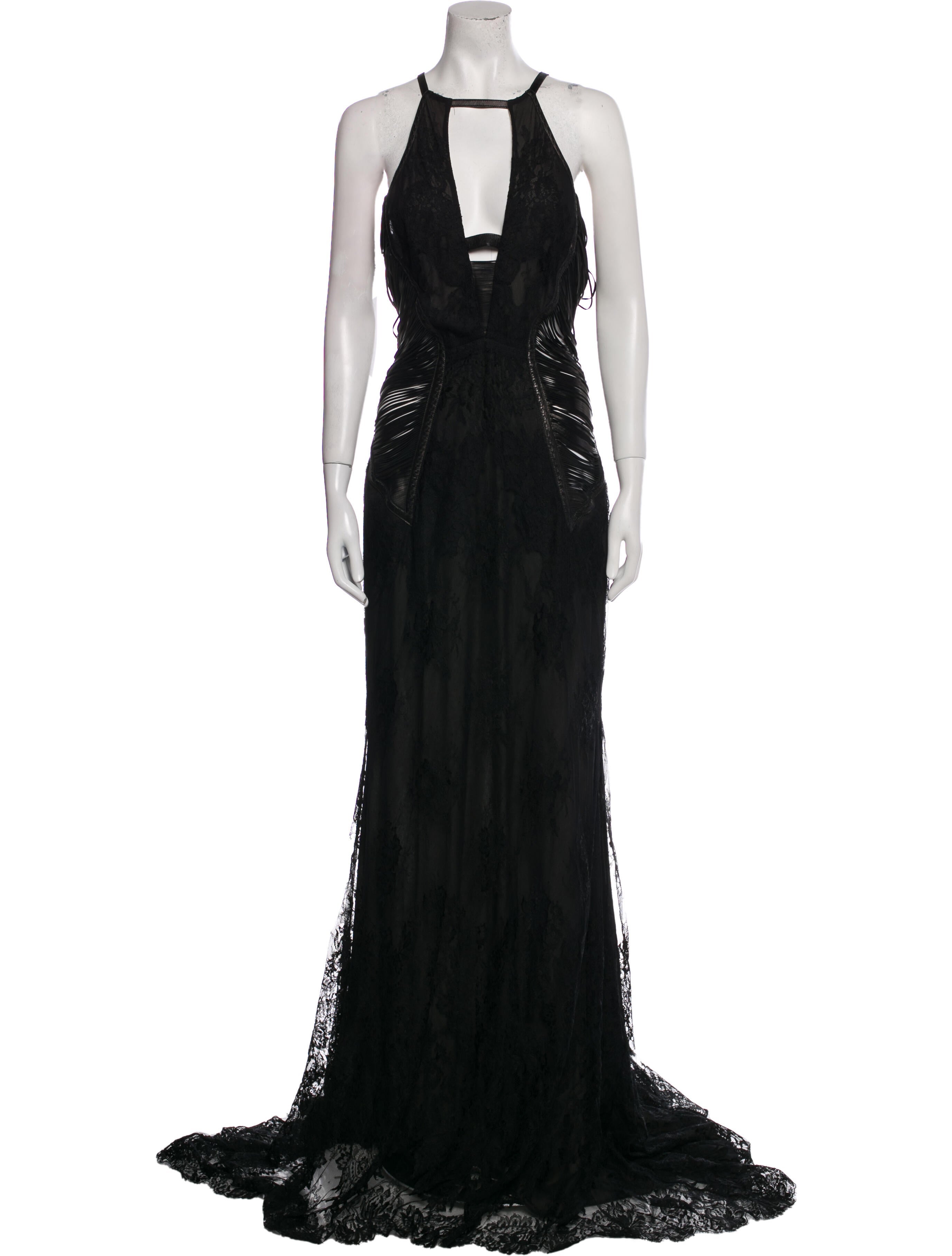 Roberto Cavalli Halterneck Long Dress