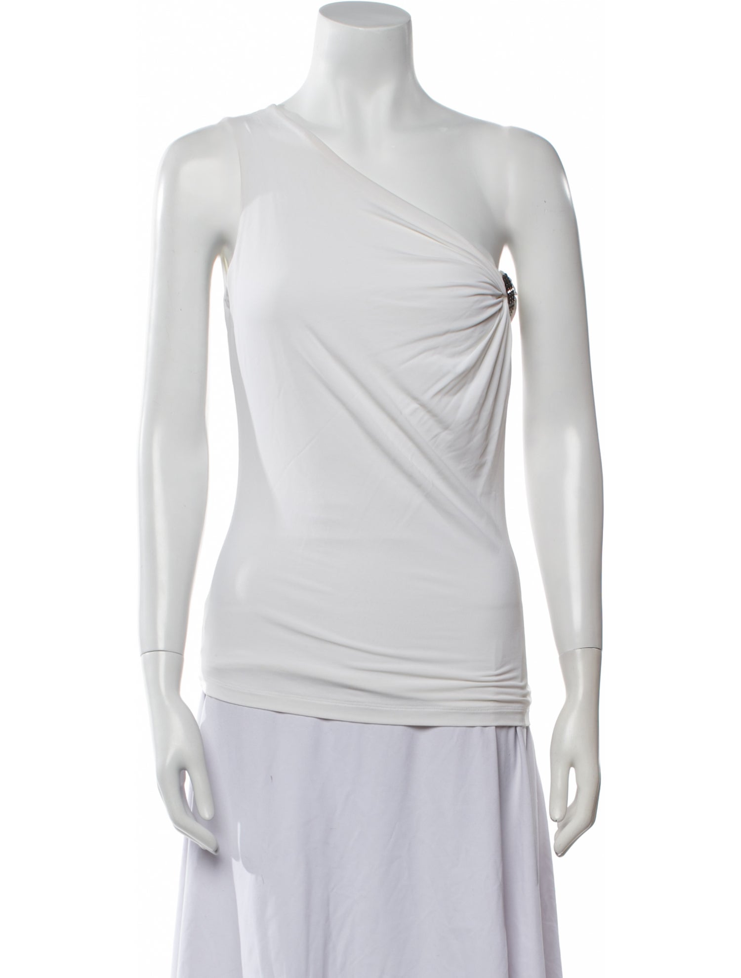 Roberto Cavalli One-Shoulder Sleeveless Top