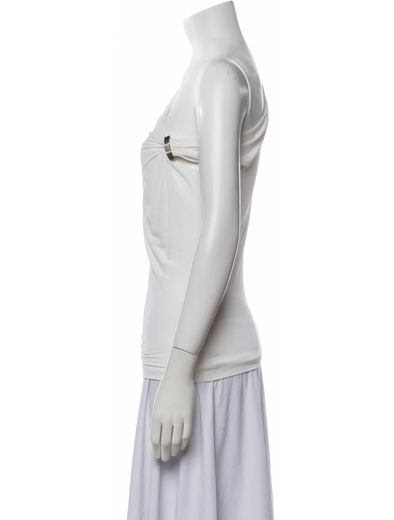 Roberto Cavalli One-Shoulder Sleeveless Top