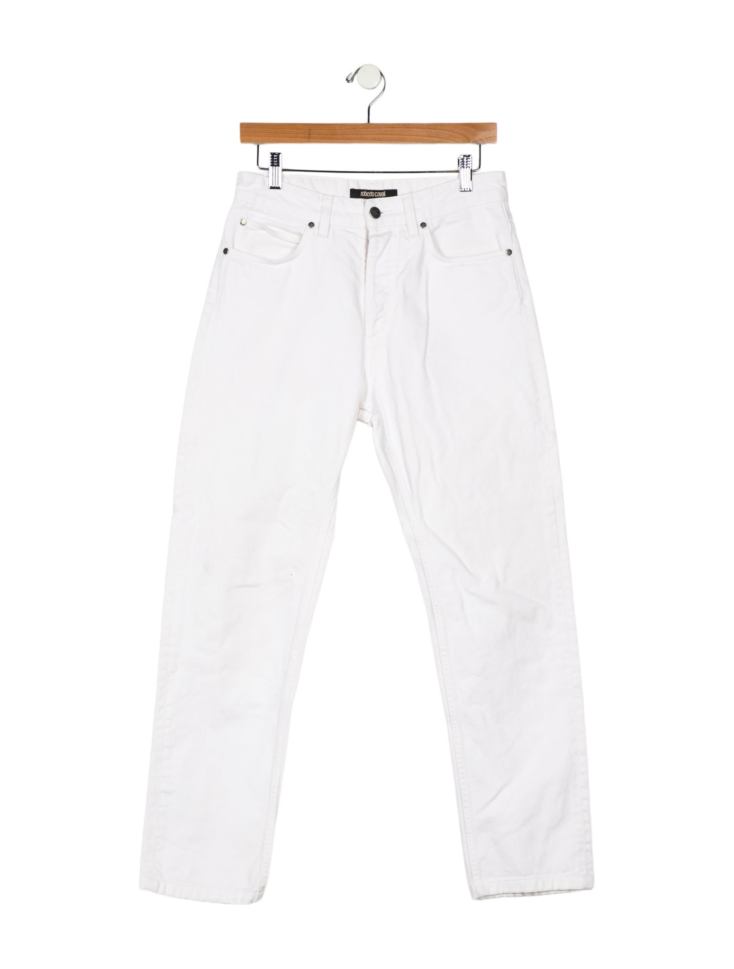 Roberto Cavalli Mid-Rise Straight Leg Jeans