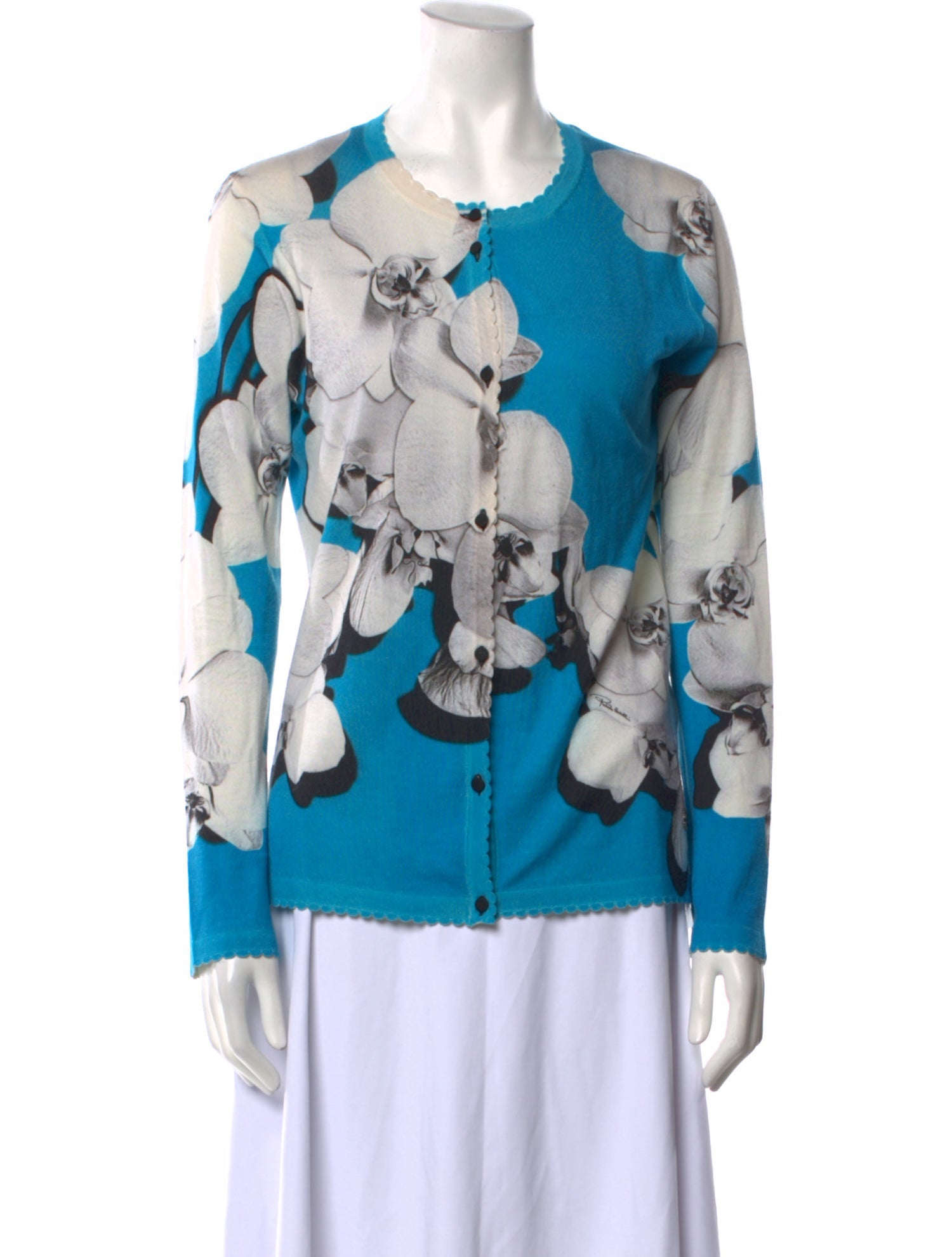 Roberto Cavalli Cashmere Printed Sweater