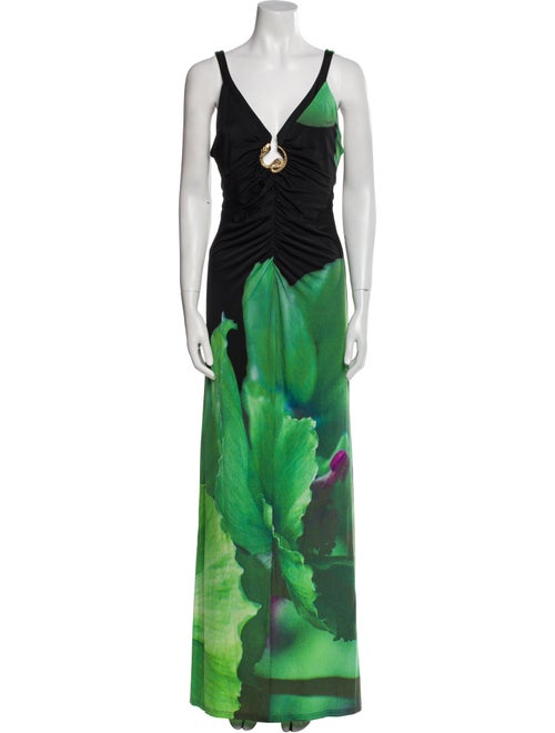 Roberto Cavalli Printed Long Dress