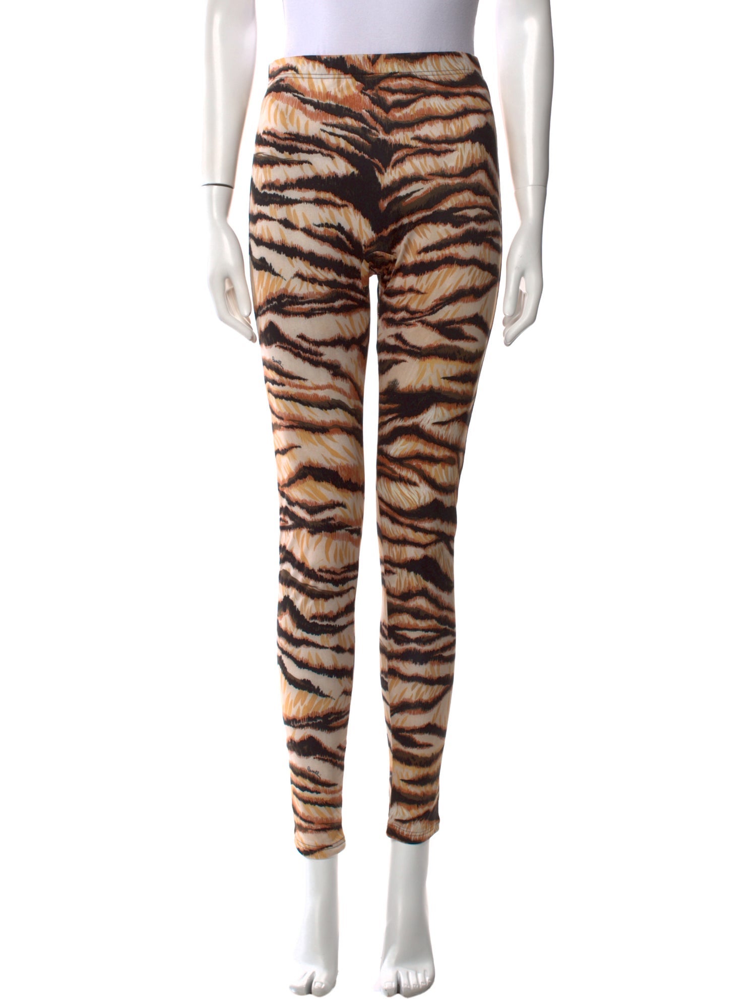 Roberto Cavalli Animal Print Skinny Leg Pants