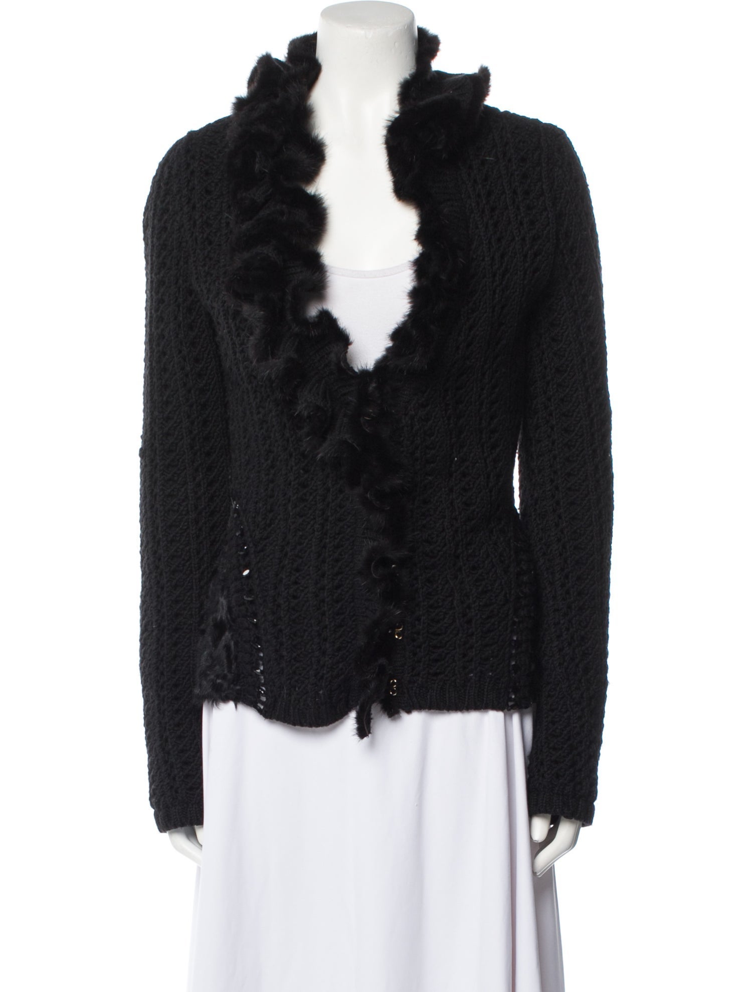 Roberto Cavalli Virgin Wool Mock Neck Sweater