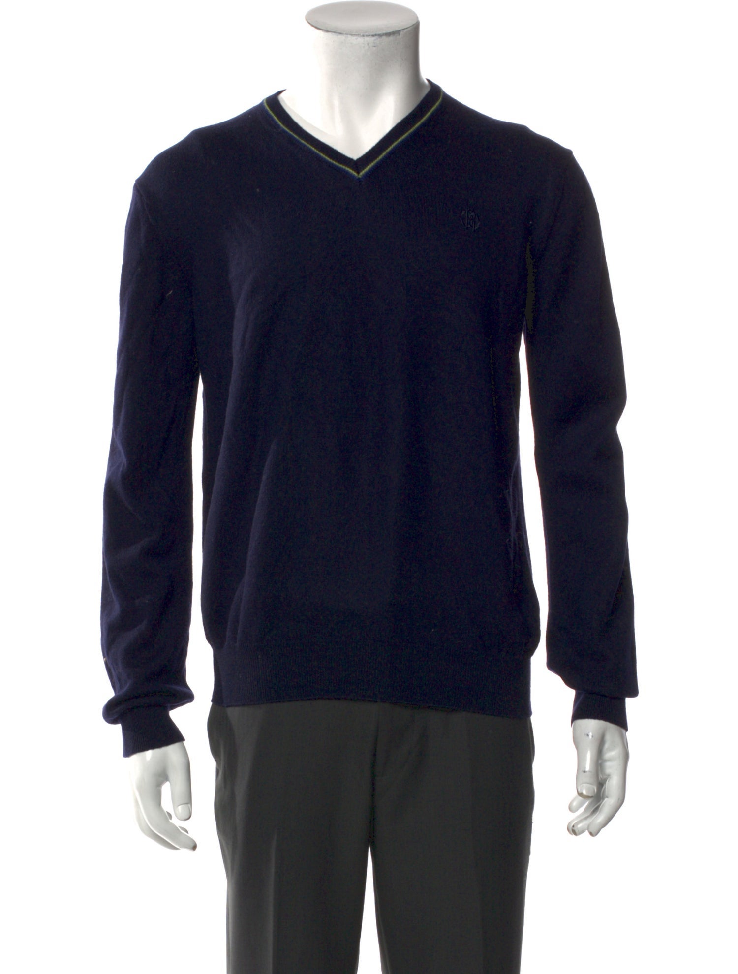 Roberto Cavalli Wool V-Neck Pullover