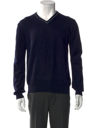 Roberto Cavalli Wool V-Neck Pullover