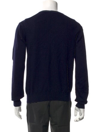Roberto Cavalli Wool V-Neck Pullover