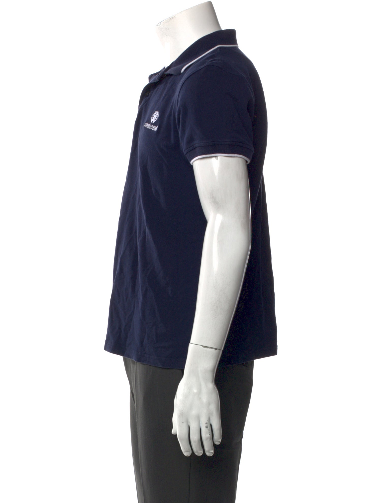Roberto Cavalli Crew Neck Short Sleeve Polo Shirt