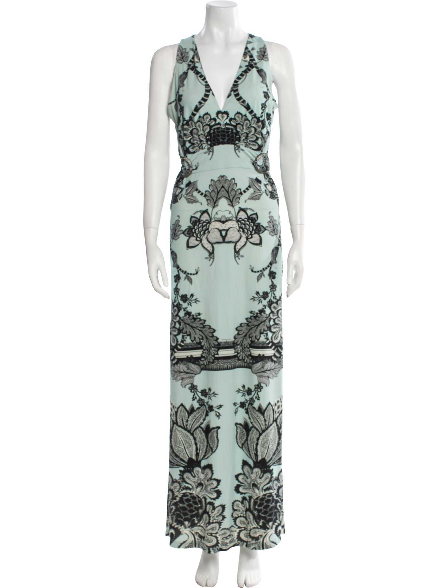 Roberto Cavalli Printed Long Dress