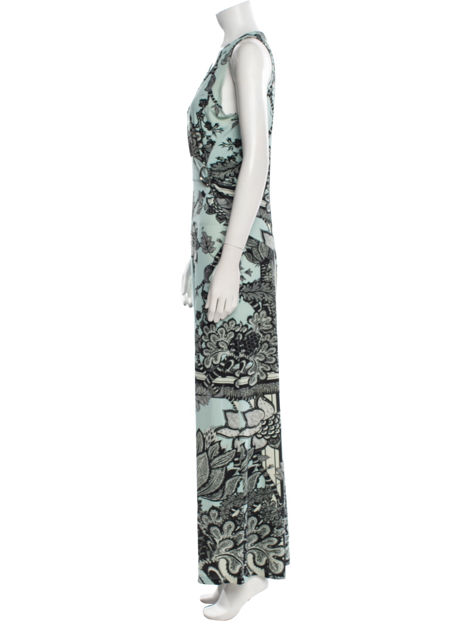 Roberto Cavalli Printed Long Dress