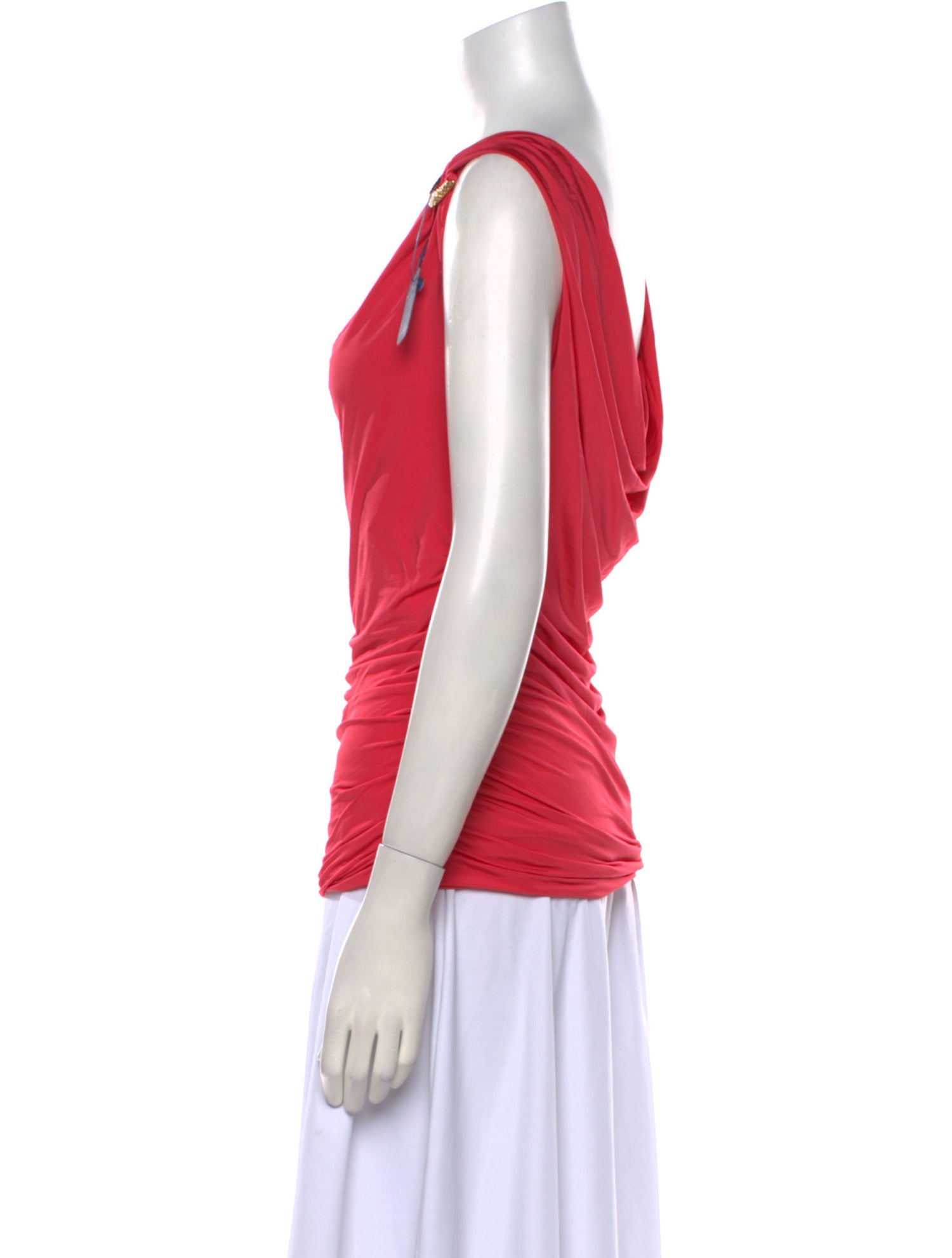 Roberto Cavalli Asymmetrical Sleeveless Top