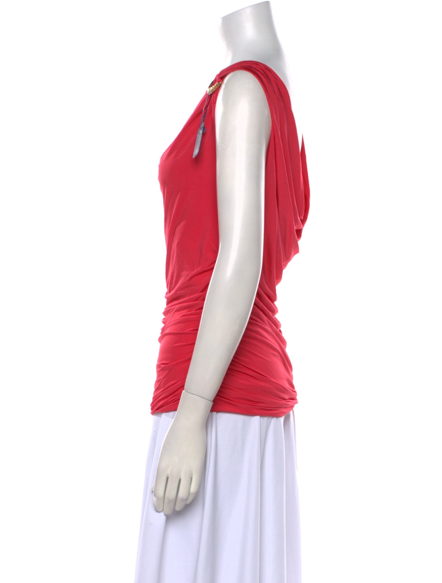 Roberto Cavalli Asymmetrical Sleeveless Top w/ Tags