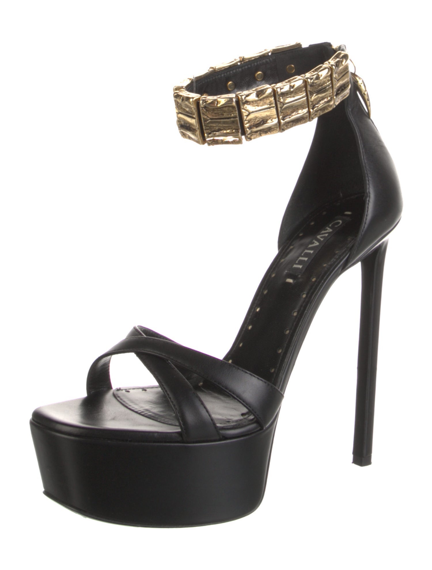 Roberto Cavalli Leather Sandals