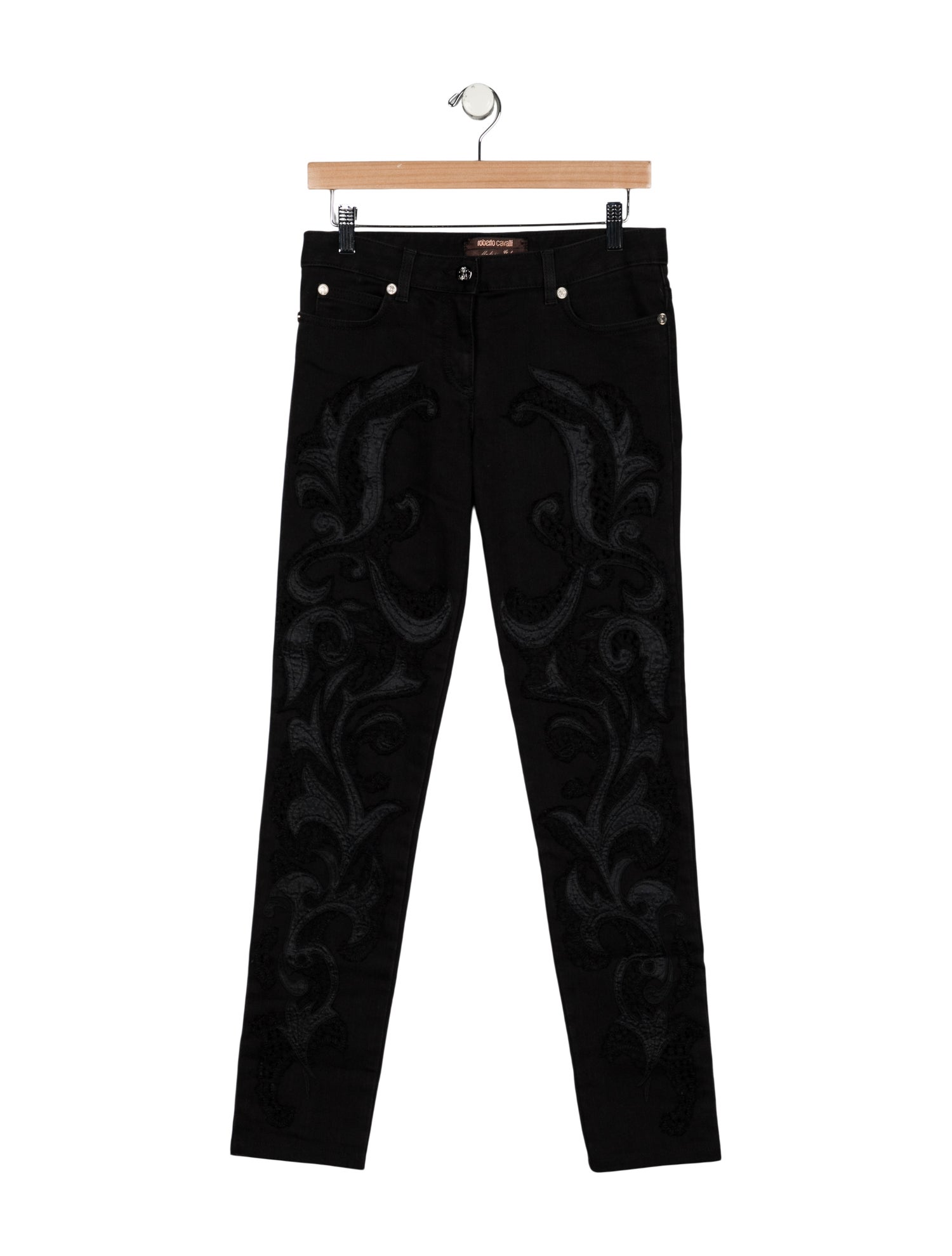 Roberto Cavalli Mid-Rise Straight Leg Jeans