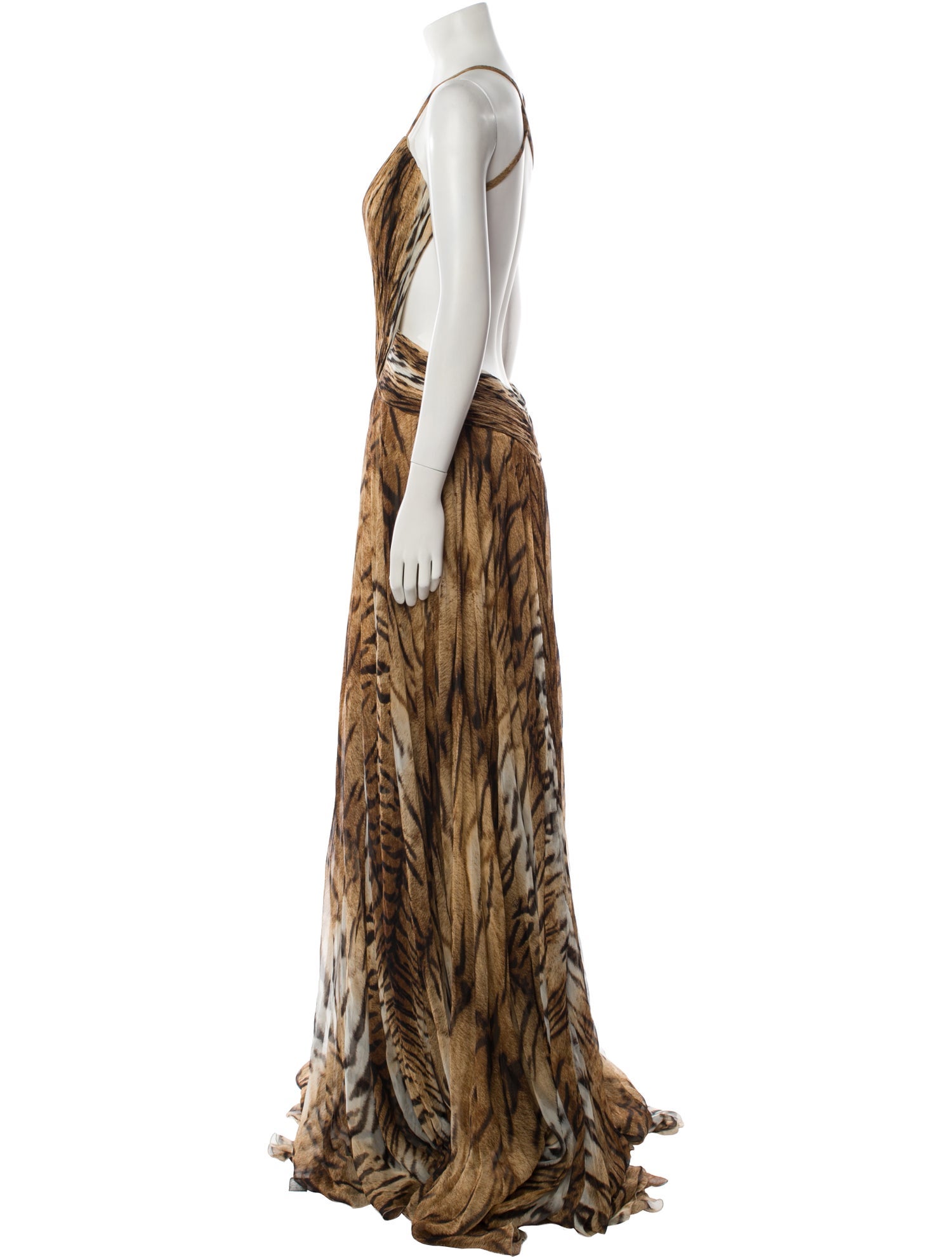 Roberto Cavalli Silk Long Dress
