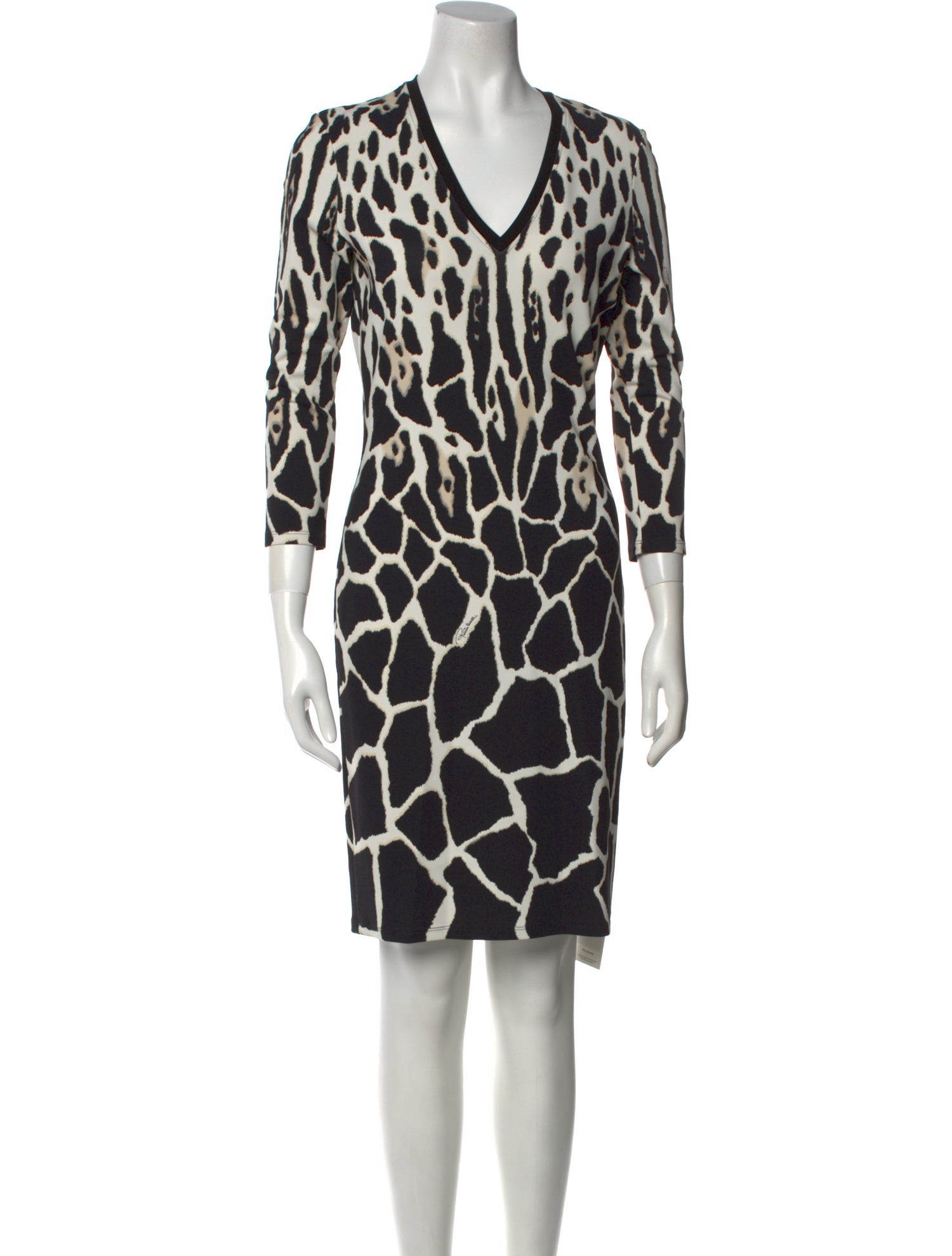 Roberto Cavalli Animal Print Knee-Length Dress