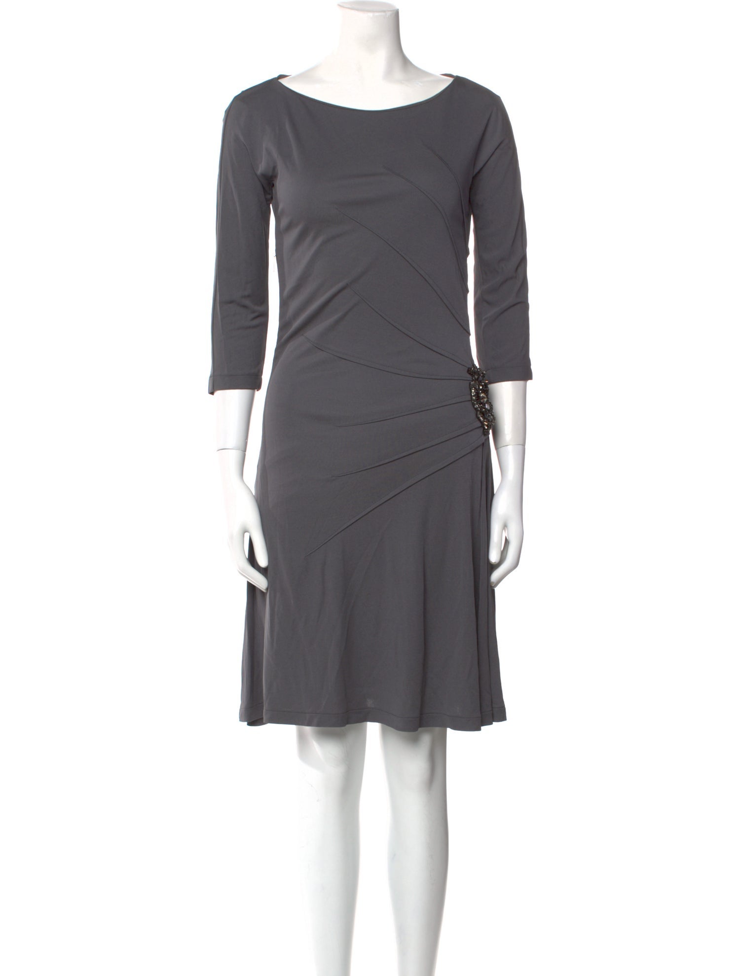 Roberto Cavalli Bateau Neckline Knee-Length Dress