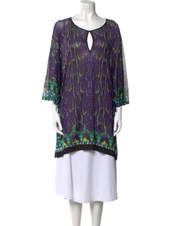 Roberto Cavalli Silk Printed Tunic