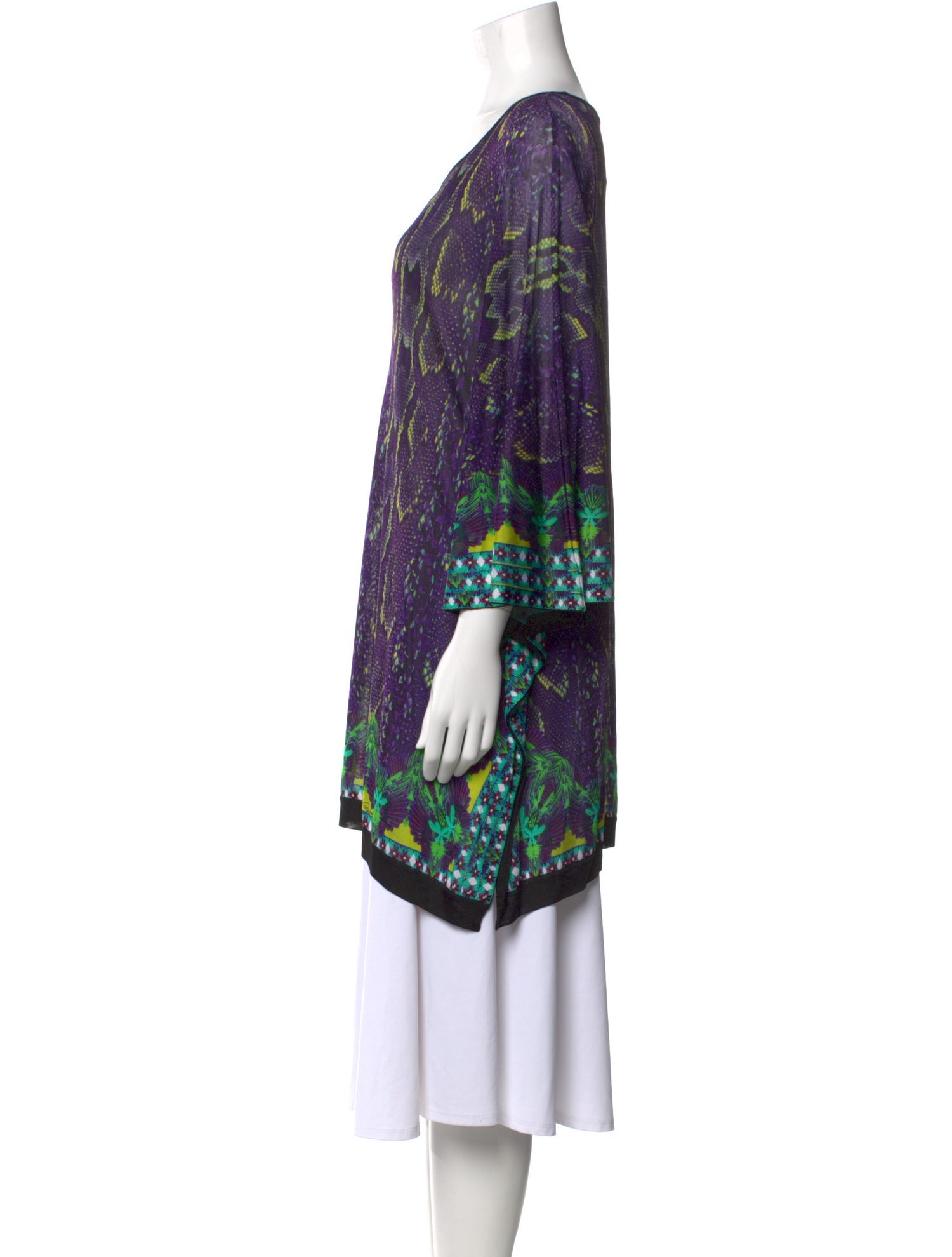 Roberto Cavalli Silk Printed Tunic