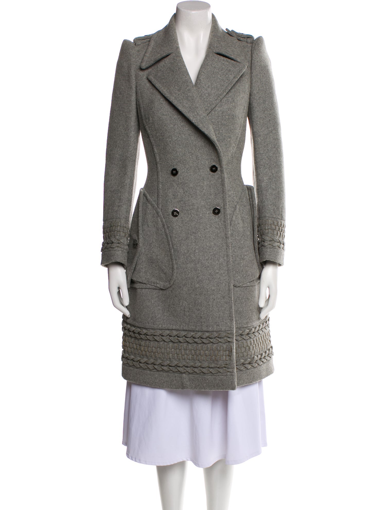 Roberto Cavalli Wool Peacoat