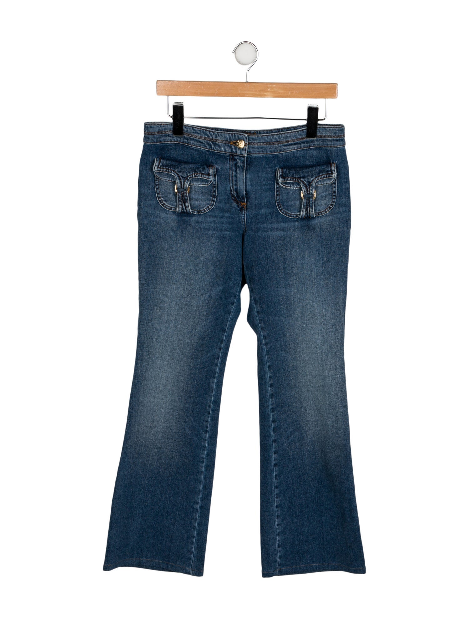 Roberto Cavalli Mid-Rise Wide Leg Jeans