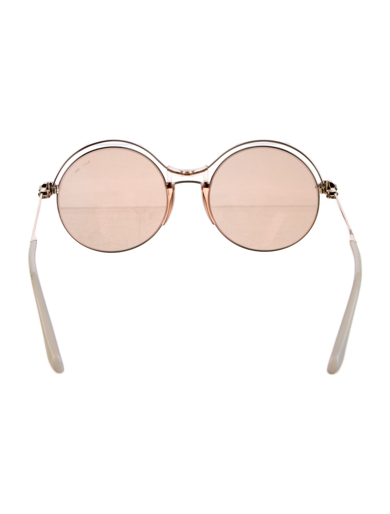 Roberto Cavalli Round Mirrored Sunglasses