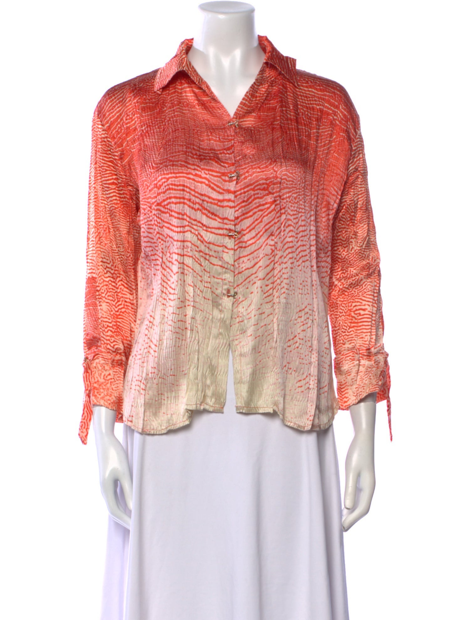 Roberto Cavalli Vintage Late 1990's - Early 2000's Button-Up Top