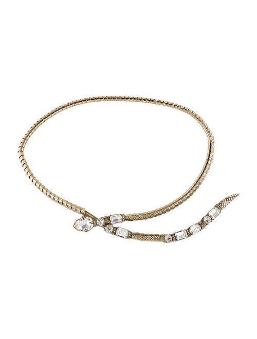 Roberto Cavalli Skinny Metal Waist Belt