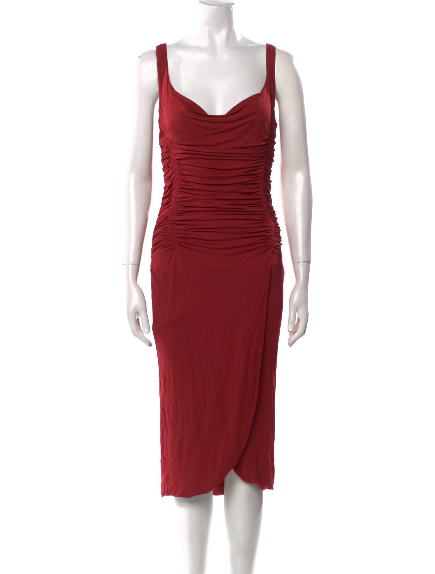 Roberto Cavalli Cowl Neck Midi Length Dress w/ Tags