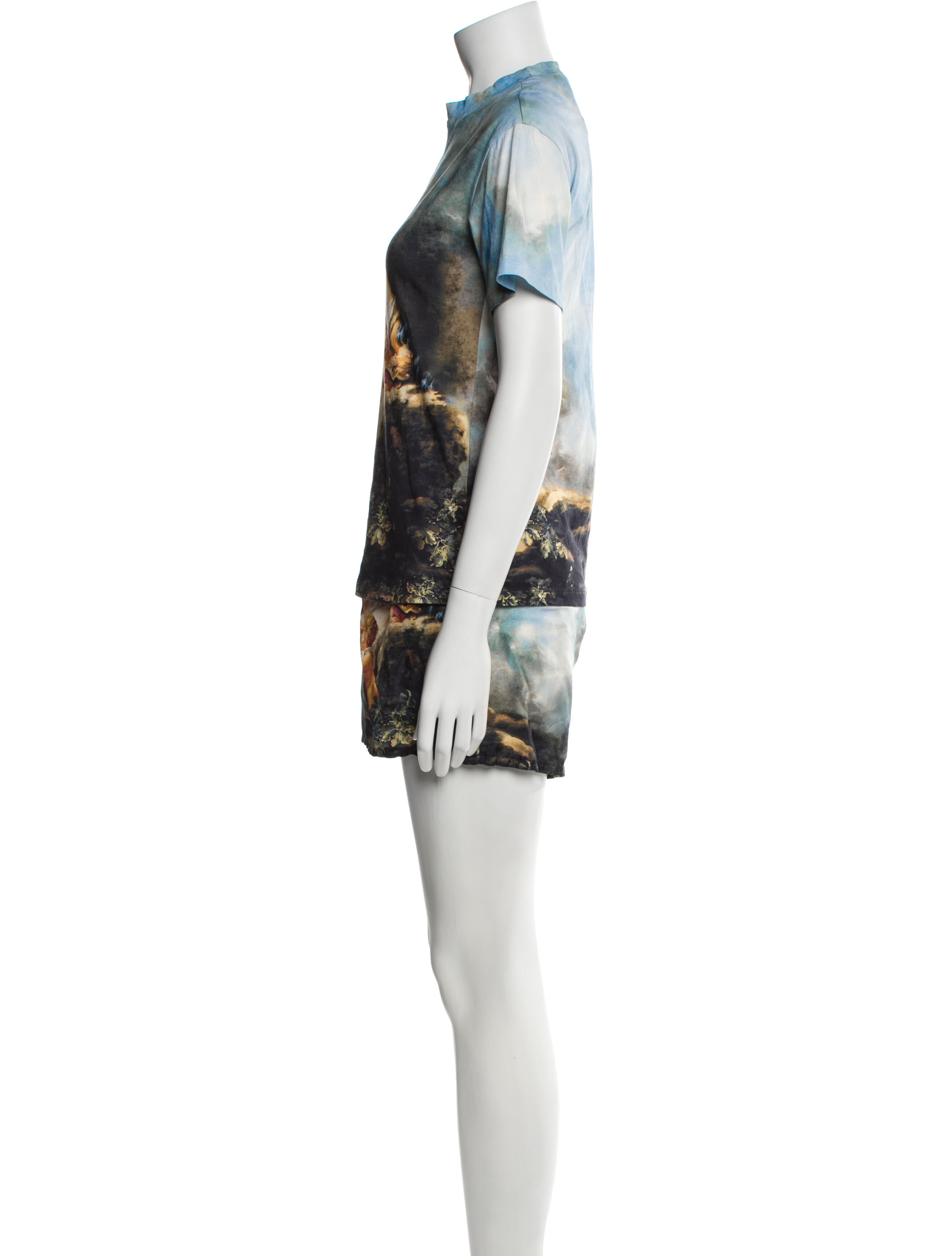 Roberto Cavalli Silk Printed Short Set