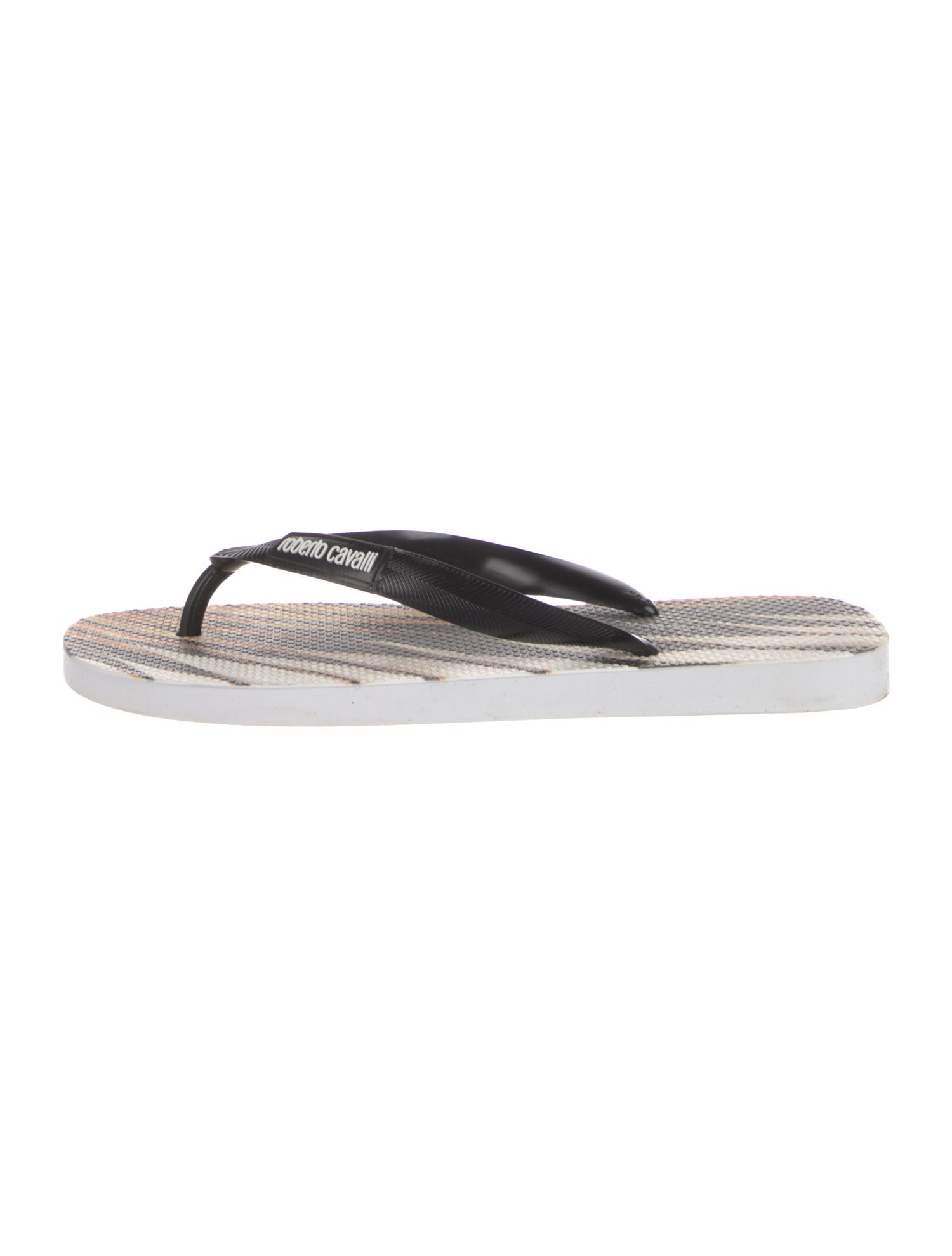 Roberto Cavalli Rubber Printed Flip Flops