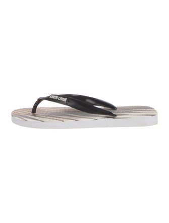 Roberto Cavalli Rubber Printed Flip Flops