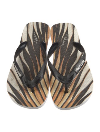 Roberto Cavalli Rubber Printed Flip Flops