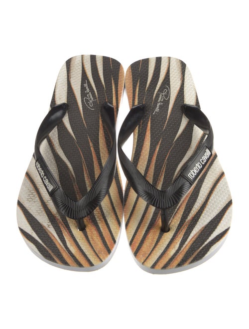 Roberto Cavalli Rubber Printed Flip Flops