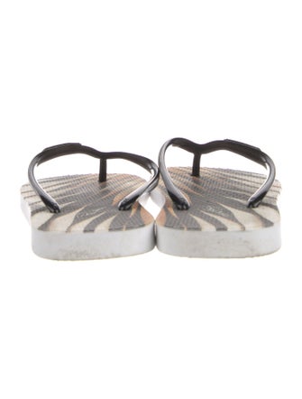 Roberto Cavalli Rubber Printed Flip Flops