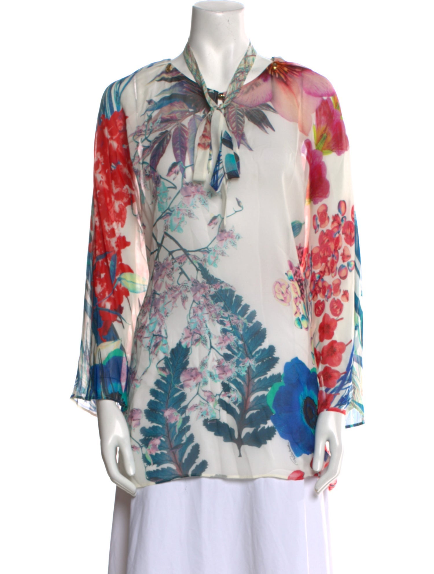 Roberto Cavalli Silk Printed Blouse
